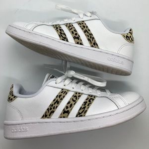 Adidas Grand Court Cheetah Stripe Sneakers